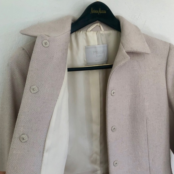 PRADA Single Breasted Wool Coat Size 44 - Picture 5 of 14